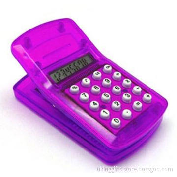 Mini Clip Calculator with Solar Power 8 Digit for Bulk Gifts
